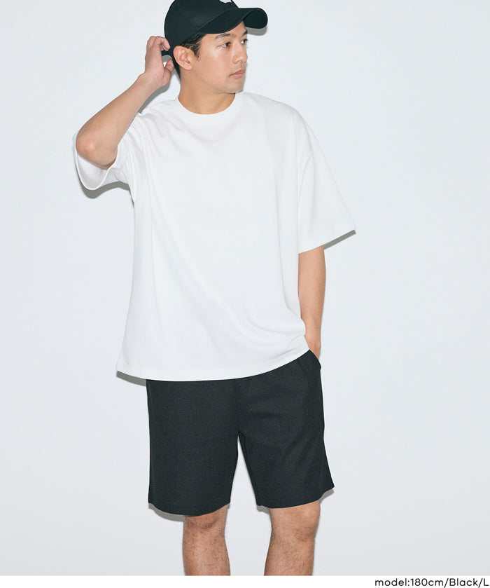 男裝透氣混棉拉鍊口袋短褲 (Side zippers shorts)