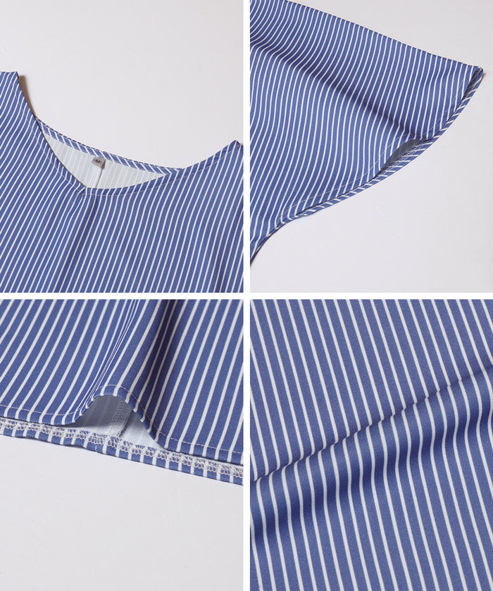 日系通勤V領蝙蝠袖上衣 (V-neck dolman sleeve blouse)