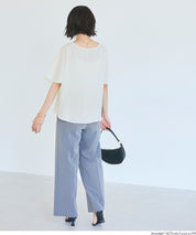 日系通勤V領蝙蝠袖上衣 (V-neck dolman sleeve blouse)
