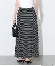 絲柔彈性A字長裙 (Flowy flared skirt)