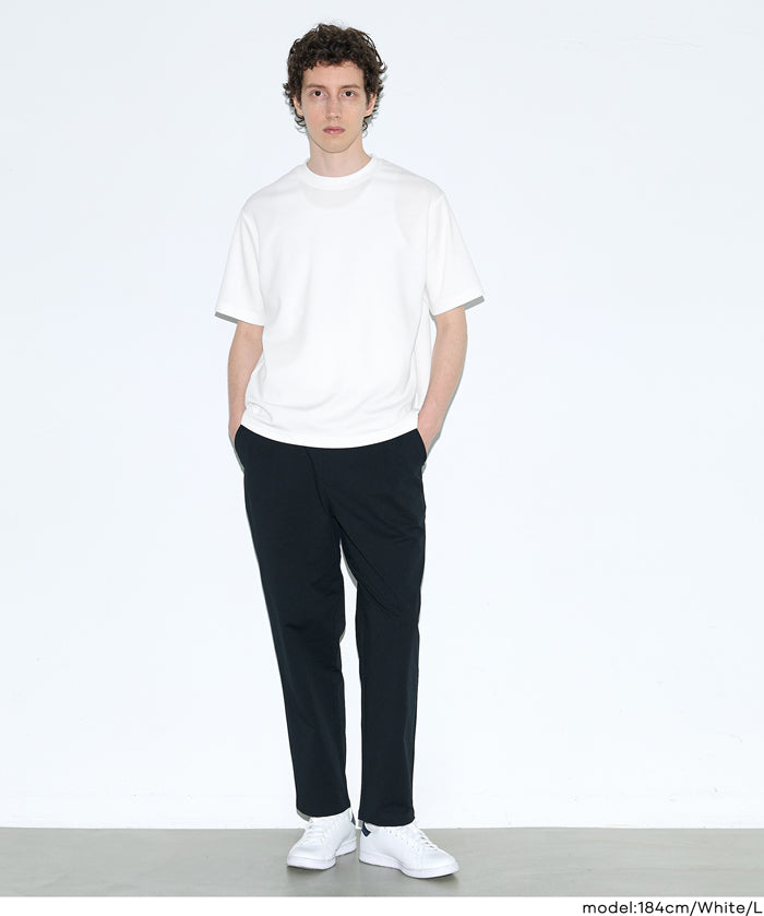 男裝【柔軟太空棉】素色短袖上衣 (Light soft jersey T-shirt)