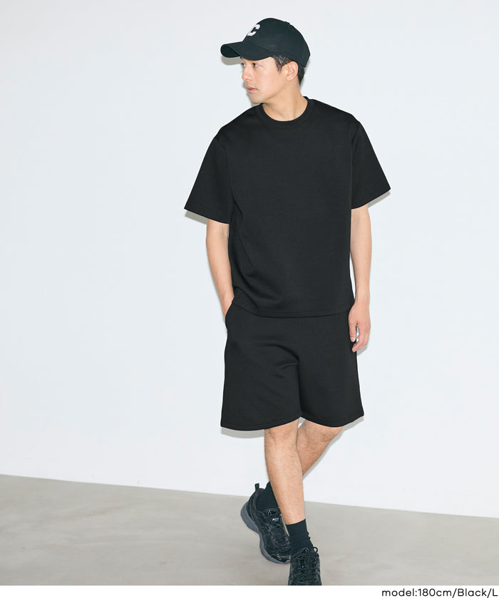 男裝【柔軟太空棉】素色短袖上衣 (Light soft jersey T-shirt)