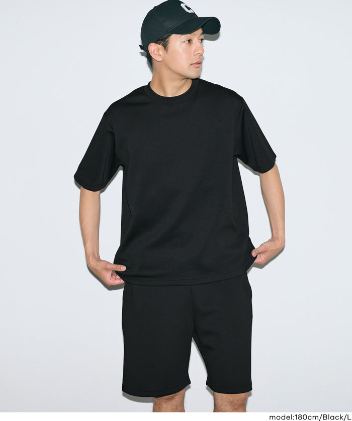 男裝【柔軟太空棉】素色短袖上衣 (Light soft jersey T-shirt)
