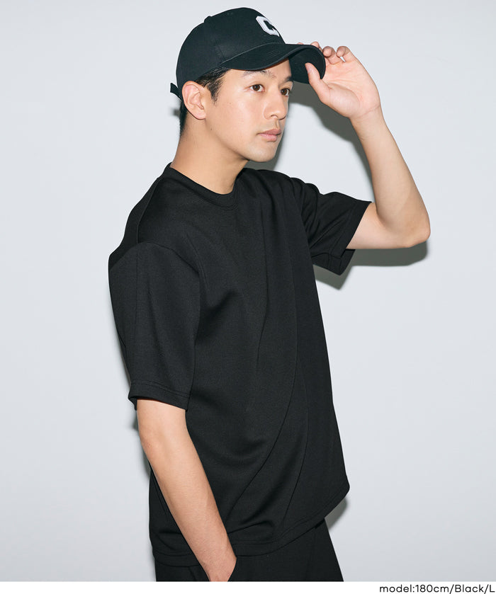 男裝【柔軟太空棉】素色短袖上衣 (Light soft jersey T-shirt)