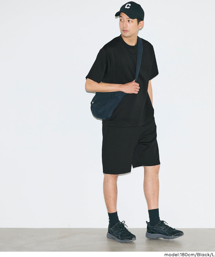 男裝【柔軟太空棉】素色短袖上衣 (Light soft jersey T-shirt)