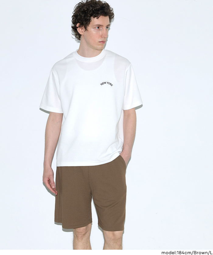 男裝【壓紋機能】素色短褲 (Light embossed shorts)