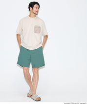 男裝造型口袋短袖上衣 (Multi-pocket T-shirt)
