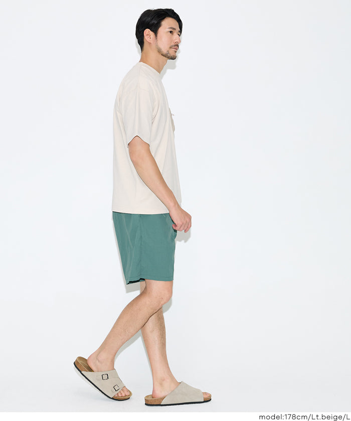 男裝造型口袋短袖上衣 (Multi-pocket T-shirt)