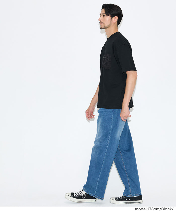 男裝造型口袋短袖上衣 (Multi-pocket T-shirt)
