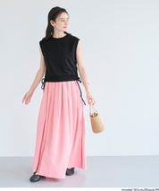 短班側邊綁帶設計無袖上衣 (Side Ribbon Top)
