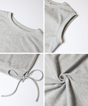 短班側邊綁帶設計無袖上衣 (Side Ribbon Top)