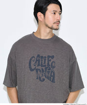 男裝刷舊LOGO短袖上衣 (Slub cotton print T-shirt)