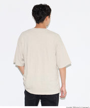 男裝刷舊LOGO短袖上衣 (Slub cotton print T-shirt)