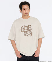 男裝刷舊LOGO短袖上衣 (Slub cotton print T-shirt)