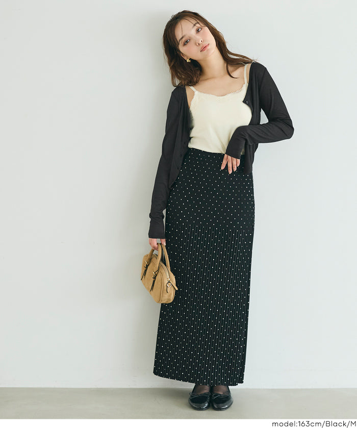 輕薄螺紋U領開衫 (Sheer Rib Cardigan)