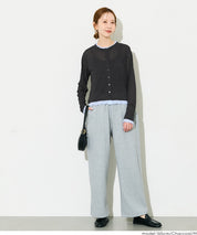 假兩件設計長袖開衫(Sheer Georgette Layered Cardigan)