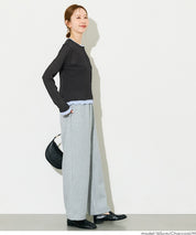 假兩件設計長袖開衫(Sheer Georgette Layered Cardigan)