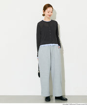 假兩件設計長袖開衫(Sheer Georgette Layered Cardigan)