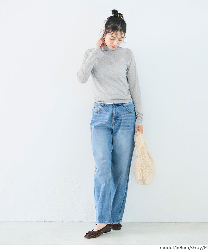 【早秋新品】 透膚木耳邊長袖上衣
