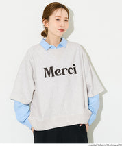 【早秋新品】 休閒LOGO五分袖衛衣