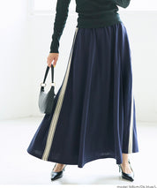 運動風彈性A字傘裙 (Line flared skirt)