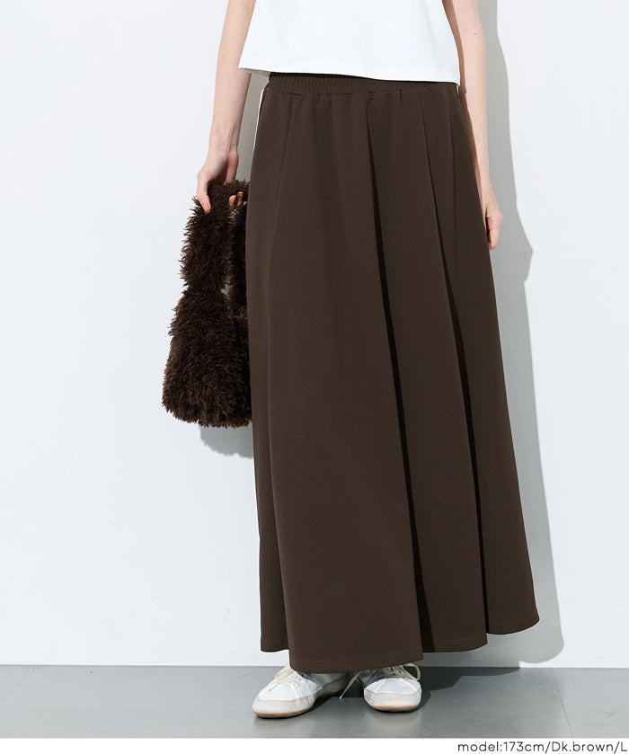 運動風彈性A字傘裙 (Line flared skirt)