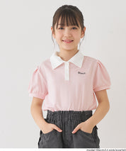 童裝愛心刺繡LOGO短袖POLO上衣