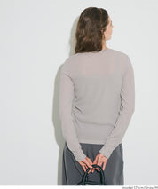 【早秋新品】 透膚圓領長袖T-Shirt