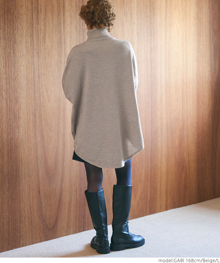 Turtleneck knit tunic