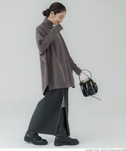 Turtleneck knit tunic