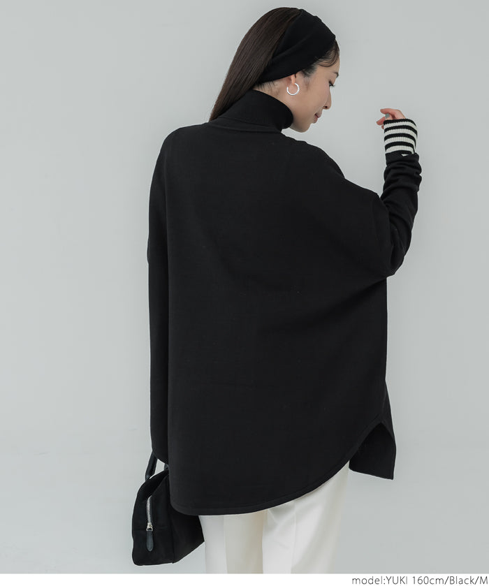 Turtleneck knit tunic