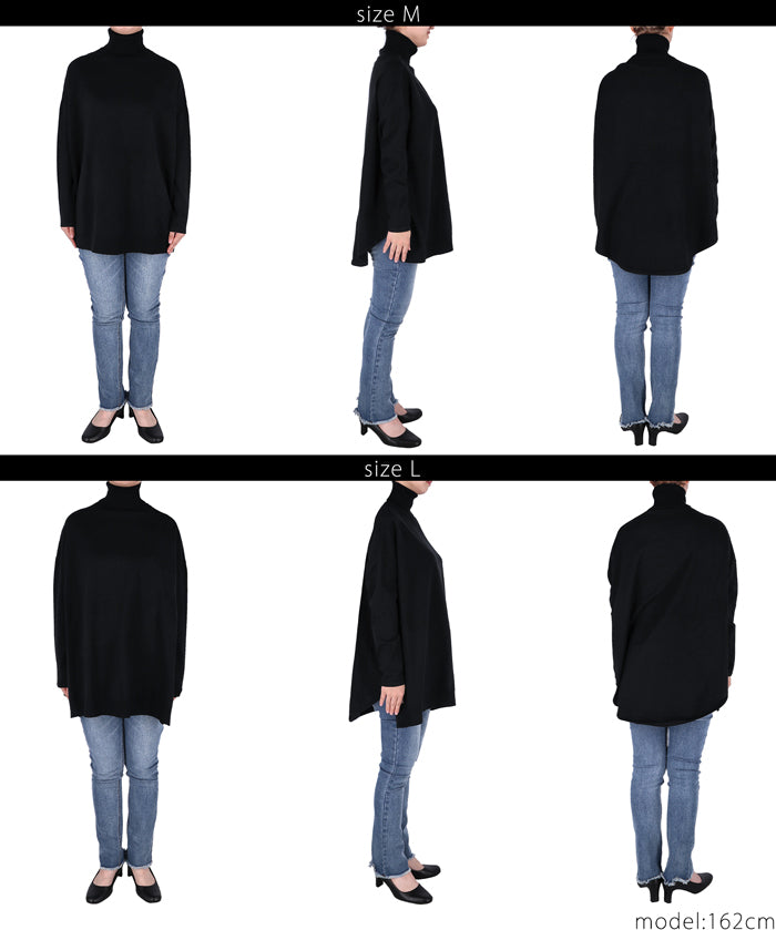 Turtleneck knit tunic