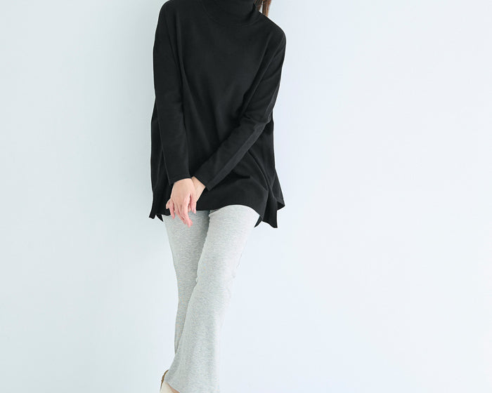 Turtleneck knit tunic