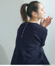 甜美氣質珍珠點綴針織娃娃上衣