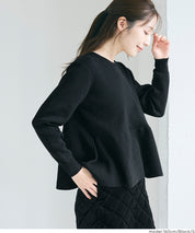 甜美氣質珍珠點綴針織娃娃上衣