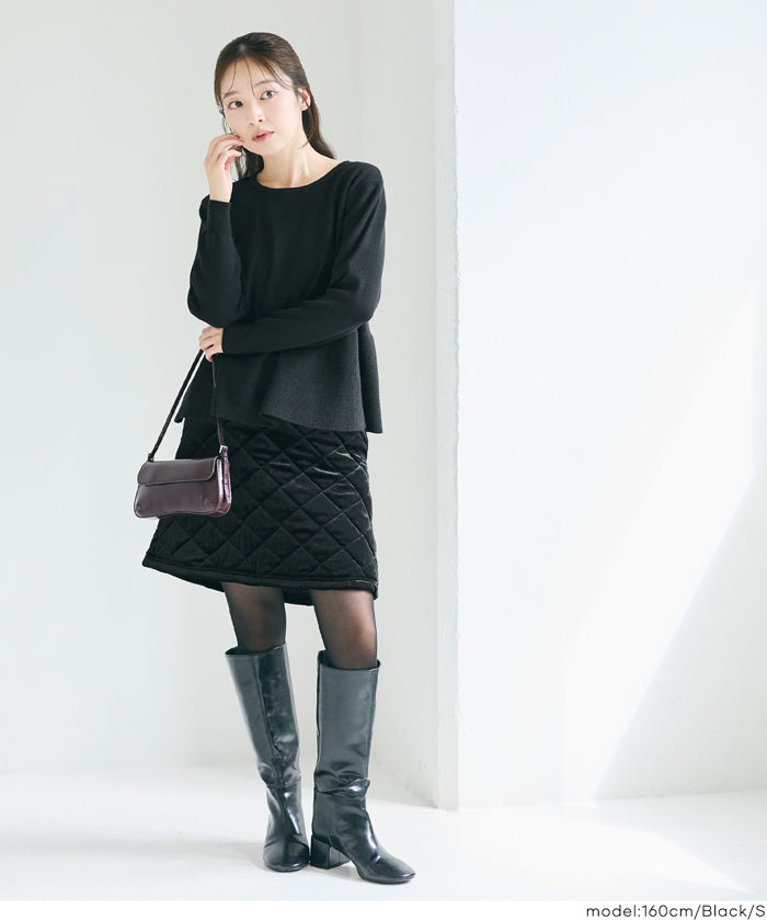 甜美氣質珍珠點綴針織娃娃上衣