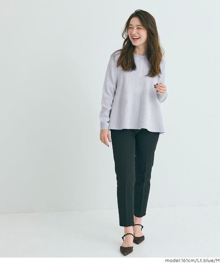 甜美氣質珍珠點綴針織娃娃上衣