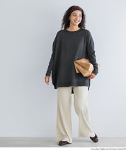 Crew neck knit tunic