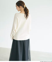 Dolman V-neck knit top
