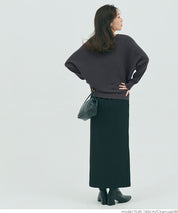 Dolman V-neck knit top