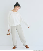 新色登場!【蝙蝠袖系列】知性V領針織上衣