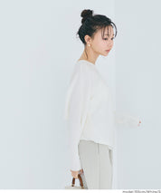 新色登場!【蝙蝠袖系列】知性V領針織上衣