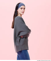 新色登場!【蝙蝠袖系列】知性V領針織上衣