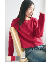 Gold button knit cardigan