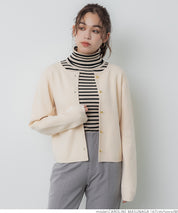 Gold button knit cardigan
