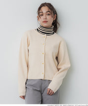 Gold button knit cardigan