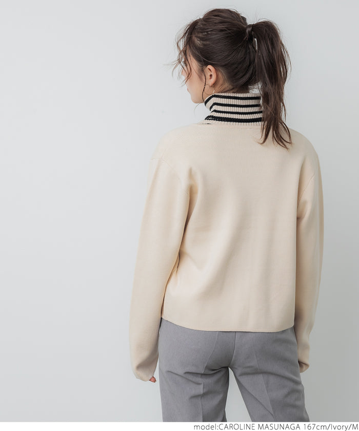 Gold button knit cardigan