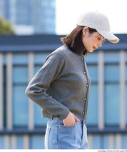 Gold button knit cardigan