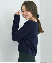 Gold button knit cardigan