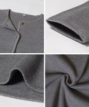 Gold button knit cardigan